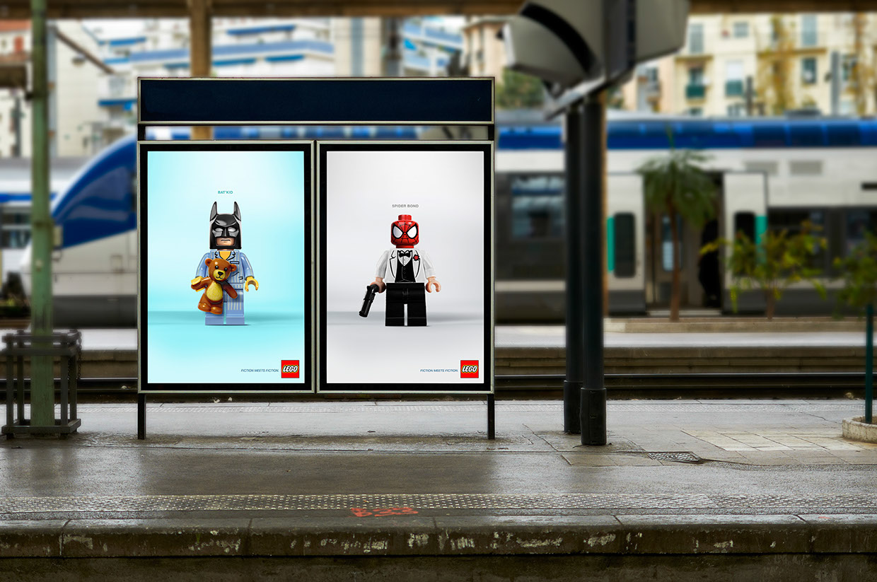 Superheroes Lego slide